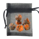 Set di dadi 7 pezzi e sacchetto Dadi poliedrici RPG in acrilico per Dungeons & Dragons Giochi di fantasia da tavolo 11