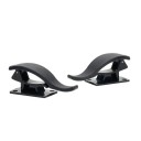 Set di due supporti per auto per il bagagliaio supporto universale per ombrelli borse canne da pesca in plastica ABS montaggio con incollaggio o avvitamento 1