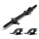 Set di due supporti per auto per il bagagliaio supporto universale per ombrelli borse canne da pesca in plastica ABS montaggio con incollaggio o avvitamento 6