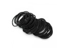 Set di elastici neri per capelli 100 pz 1