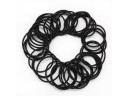 Set di elastici neri per capelli 100 pz 3