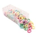 Set di elastici per capelli - 100 pz Gomma acrilica 4