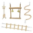 Set di giocattoli appesi per uccelli 8 pz 5