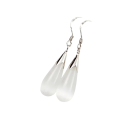 Set di gioielli elegante con collana da 45 cm e orecchini in argento 925 a forma di goccia d'acqua per matrimoni, fidanzamenti e feste 3