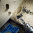 Set di guida per foratura per cerniere nascoste da 35 mm con punta di precisione e chiave a brugola 4