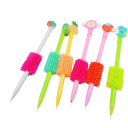 Set di impugnature antistress in silicone per matite 5 pz coperture ergonomiche antiscivolo per il rilascio dello stress 3