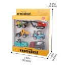 Set di modelli in metallo di camion 3