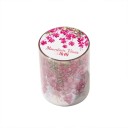 Set di nastri adesivi decorativi trasparenti 5 cm x 200 cm con motivo di fiori rosa per decorazioni e creazioni artistiche 1