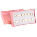 Set di orecchini a bottone da donna 14