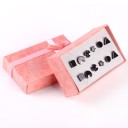 Set di orecchini a bottone da donna 15