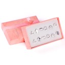 Set di orecchini a bottone da donna 19