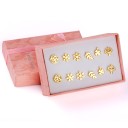 Set di orecchini a bottone da donna 3