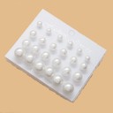 Set di orecchini a bottone da donna 5