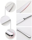 Set di posate in acciaio inossidabile 24 pezzi Posate e cucchiaini con superficie lucida e manici arrotondati Regalo per neosposi e per una nuova 9