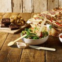 Set di posate in legno 150 pz 2