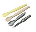Set di posate multifunzionale da campeggio 3 in 1 forchetta cucchiaio e coltello set di posate tattico portatile per campeggio escursionismo e attività all'aperto 1