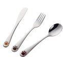 Set di posate per bambini con zampina - 3 pezzi 10