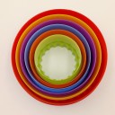 Set di stampini rotondi in plastica - 6 pz 7