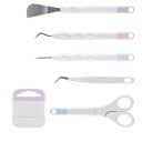 Set di strumenti in vinile per scrapbooking 6 pz spatola forbici pinzetta punteru raschietto attrezzi manuali DIY taglio e creazione in rilievo 1
