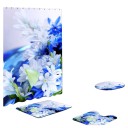 Set di tappetini da bagno e tendina da doccia 4 pezzi 2