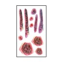 Set di tatuaggi finti per Halloween 6 pz 12