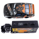 Set Disney Pixar Cars 2 3 Mașină de curse metalică și tractor Mack Hauler și Aiken Axler, jucărie de colecție pentru copii 2