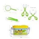 Set educativ pentru copii 5 piese Set pentru prinderea insectelor cu lupă și unelte Explorarea naturii Jucărie educativă de exterior 2