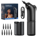 Set elettrico per la pulizia delle orecchie con getto d'acqua 4 modalità di pressione Rimuovi cerume con 9 accessori Pulizia delicata ed efficace delle orecchie per tutta la famiglia 4