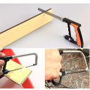 Set ferăstrău manual multifuncțional din oțel cu 6 lame Ferăstrău practic pentru casă și atelier 1x Burghiu 1x Șuruburi Instrument universal 3