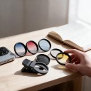 Set filters voor mobiel 52 mm 7v1 APEXEL CPL ND32 sterfilter en 4 overgangsfilters met clip en hoes Aluminium frame Voor landschap en zonsondergangen 4