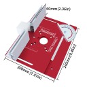 Σετ για τραπέζι φρεζαρίσματος 240 x 200 x 5 mm Εισαγωγική πλάκα με οδηγό και γωνιόμετρο Ανυψωτικό για φρεζα 11