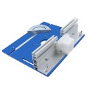 Σετ για τραπέζι φρεζαρίσματος 240 x 200 x 5 mm Εισαγωγική πλάκα με οδηγό και γωνιόμετρο Ανυψωτικό για φρεζα 14
