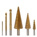 Set HSS trap- en freesboren 6 stuks 1