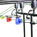 Set LED swingers Hirisi 4 bucăți lungime 25 cm cap din plastic tijă din oțel inoxidabil cu greutate indicator de captură negru pentru sonde de pescuit 4