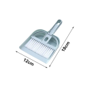 Set mătură și făraș pliabil 12 x 18 cm Instrument de curățare compact Făraș mic cu perie Kit de călătorie pentru mizerii mici 2