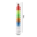 Set med 12 stycken badmintonbollar i 6 färger Tränings- och fritidsbollar för badminton Plastbollar med fast korg 39 x 6,5 cm 2