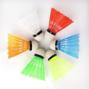 Set med 12 stycken badmintonbollar i 6 färger Tränings- och fritidsbollar för badminton Plastbollar med fast korg 39 x 6,5 cm 3