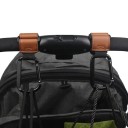 Set med 2 barnvagnskrokar med karbinhake 20 cm Justerbar väskhållare Shoppingrem för barnvagnshandtag 6