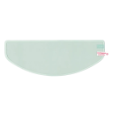 Set med 2 hjälmfilmer 25x9 cm transparent film mot regn och dimma motorcykelsäkerhetsklistermärken långvarigt skydd unisex 3
