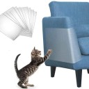 Set med 2 självhäftande skyddsfilmer mot klösande katter 30x45 cm Transparent tejp för möbler Kattträning Säker att använda 1