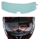 Set med 2 transparenta hjälmfilmer 24,5x6,6 cm Regn- och imskyddande säkerhetsvisirdekaler Motorcykeltillbehör Unisex 4
