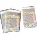 Set med 20 st transparenta presentpåsar 8×10,3 cm för foton, kort och småsaker, med dekorativt tryck 1