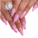 Set med 24 konstgjorda nagelklistermärken 3