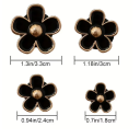 Set med 4 färgglada bildekorationer, blommiga luftfräschare, prästkragar, fläktklämmor, aromaterapi, bilinredning 2