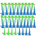 Set med 48 självbevattnande munstycken för PET-flaskor, kontrollventil, färgglad plastblombevattnare, perfekt för hem och trädgård 4