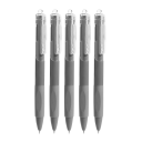 Set med 5 gelpennor 0,5 mm snabbtorkande svart bläck, slät utskrift, kulspetspenna, skol- och kontorsmaterial, brevpapper, 15 x 3 x 1,5 cm 5