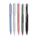 Set med 5 gelpennor 0,5 mm snabbtorkande svart bläck, slät utskrift, kulspetspenna, skol- och kontorsmaterial, brevpapper, 15 x 3 x 1,5 cm 6