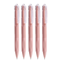 Set med 5 gelpennor 0,5 mm snabbtorkande svart bläck, slät utskrift, kulspetspenna, skol- och kontorsmaterial, brevpapper, 15 x 3 x 1,5 cm 4