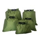 Set med 5 vattentäta torrpåsar för simning 1,5-6 l justerbar remspänne camping drifting snorkling strandförvaringspåsar 4