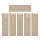 Set med 6 knappar midjeförlängare 85 x 25 mm Textilbyxband Klädertillbehör Midjeförlängare i polyester 8